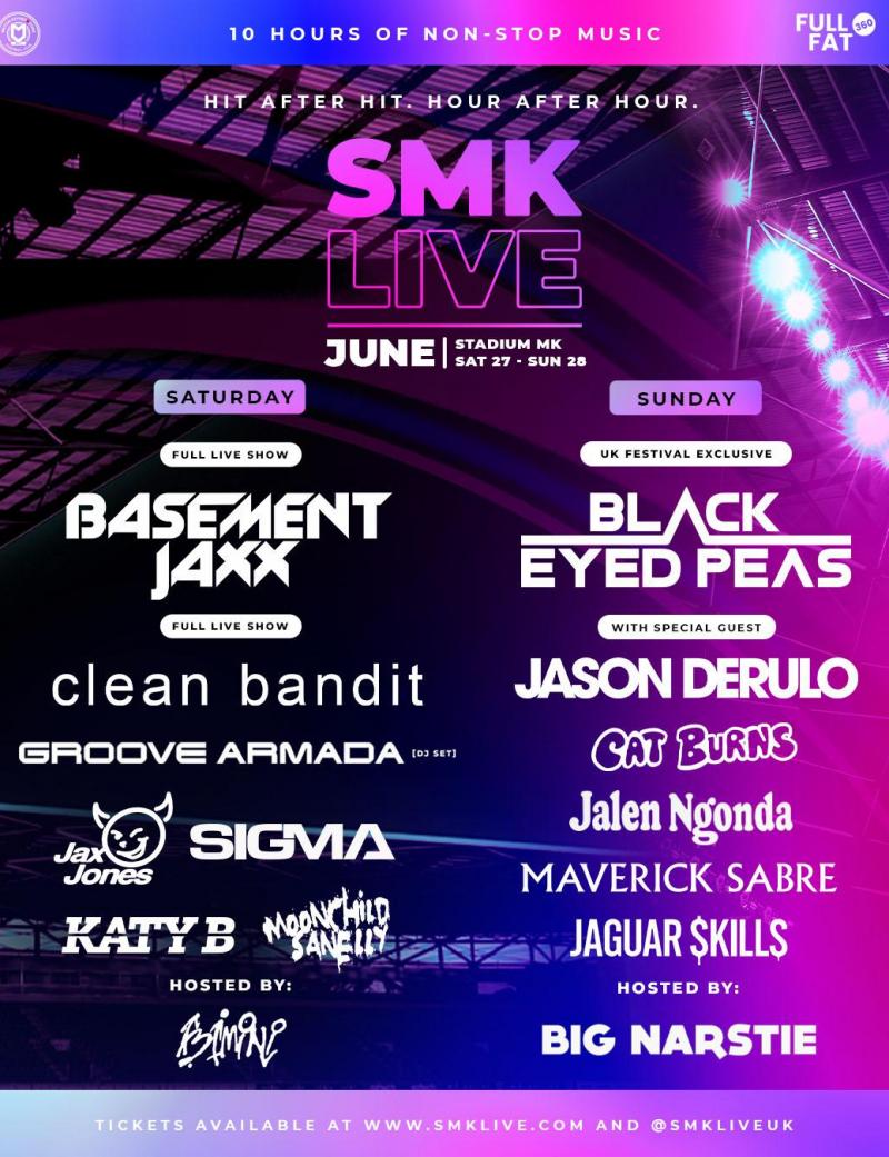 SMK Live Presents - Basement Jaxx, Clean Bandit & More tickets