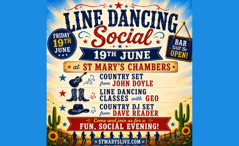  Line Dancing & Country Social Evening  at St Mary's Chambers, Rossendale