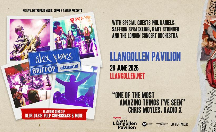 Alex James’ Britpop Classical  at Llangollen Pavilion, Llangollen