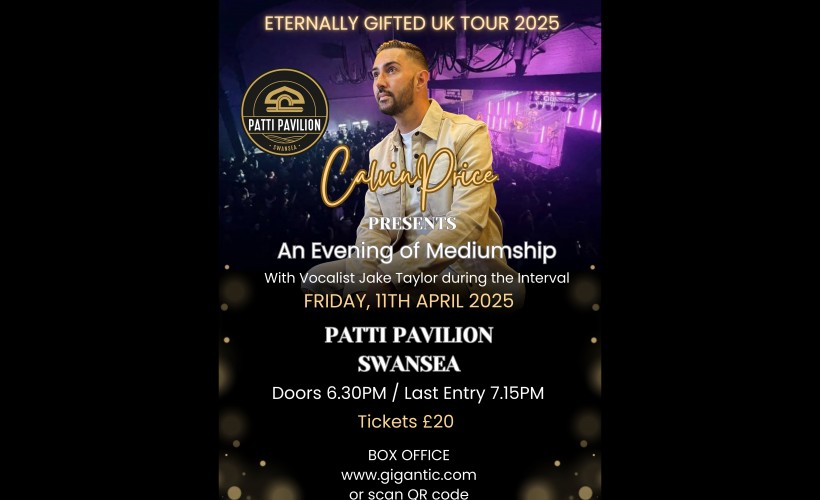 An Evening Of Mediumship with CALVIN PRICE  at Patti Pavilion, Swansea