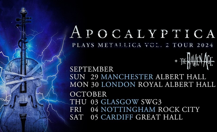 Apocalyptica  at Cardiff University Great Hall, Cardiff