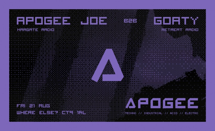 Apogee: Apogee Joe b2b Goaty Tickets