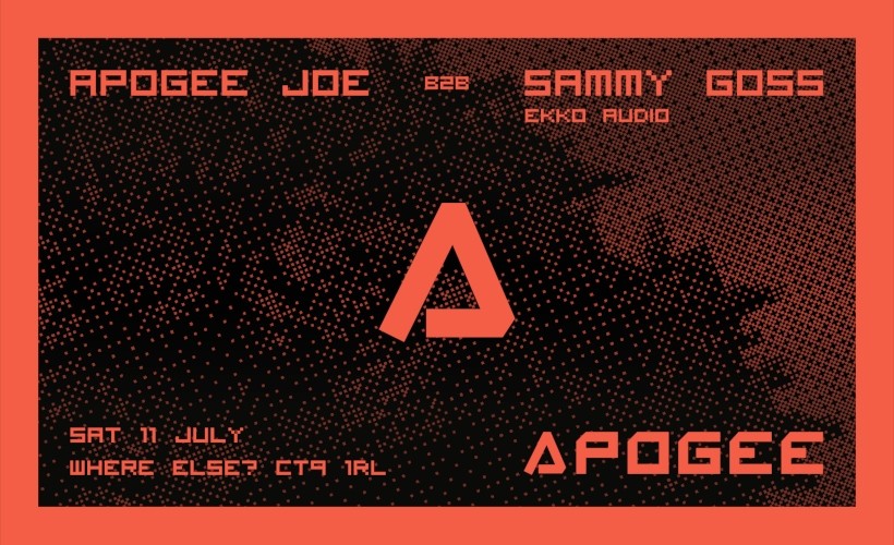 Apogee Techno: Apogee Joe b2b Sammy Goss (Ekko Audio)  at Where Else?, Margate