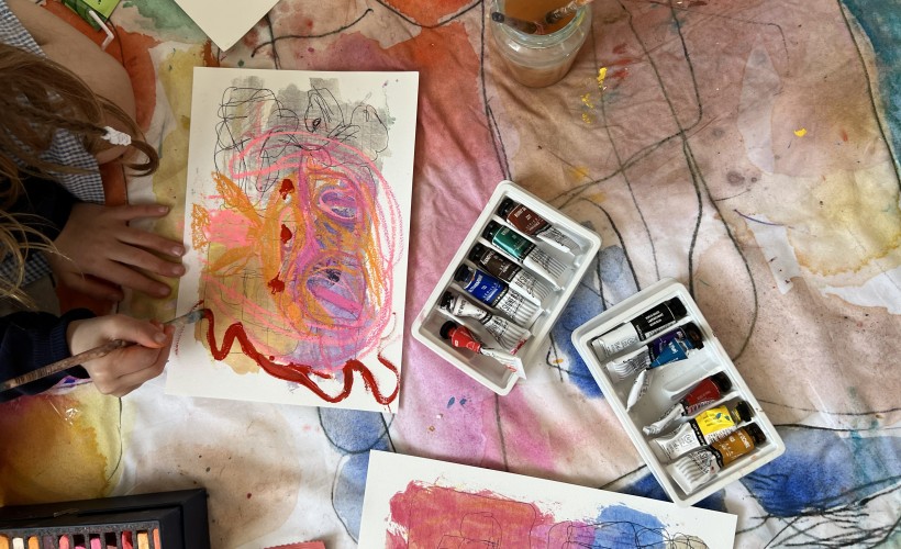 Assunta and Lou After School Art Club  at Nottingham Central Library, Nottingham