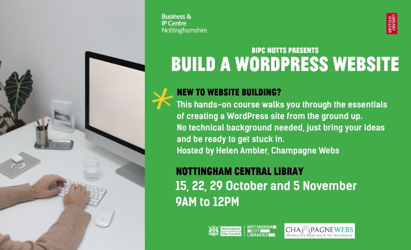 BIPC Notts presents: Build a WordPress Website  at Nottingham Central Library, Nottingham