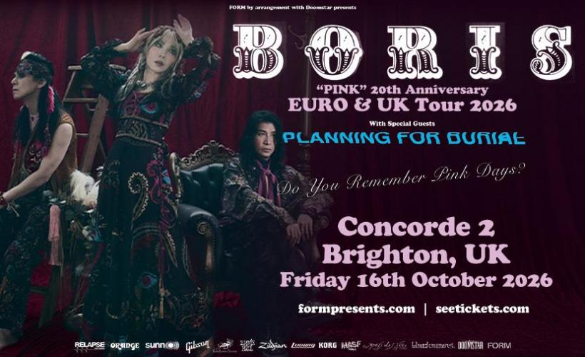 BORIS - PINK 20TH ANNIVERSARY UK TOUR  at Concorde 2, Brighton