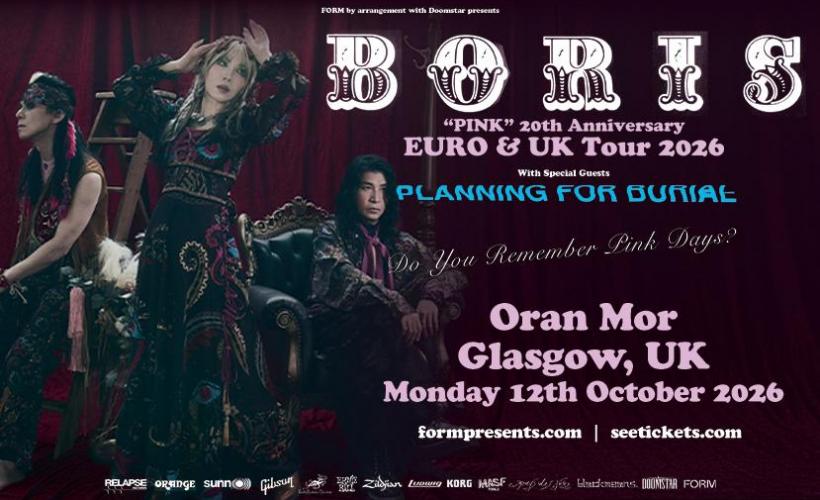 BORIS - PINK 20TH ANNIVERSARY UK TOUR  at Oran Mor, Glasgow 
