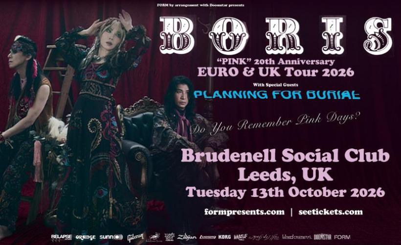 BORIS - PINK 20TH ANNIVERSARY UK TOUR  at Brudenell Social Club, Leeds