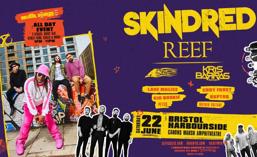 Bristol Sounds: Skindred  at Canons Marsh Amphitheatre, Bristol