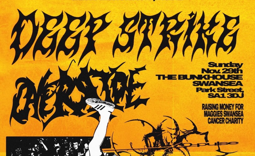 Cause&Effect Collective Presents: Deep Strike / Override / 0-Pulse / Shiloh / Clapped Out  at The Bunkhouse, Swansea
