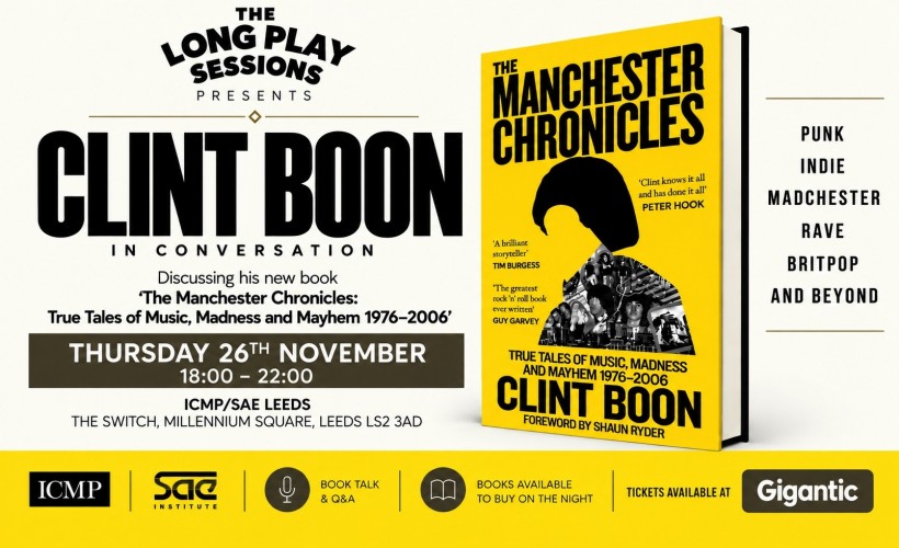 Clint Boon: In Conversation and Book Signing Tickets