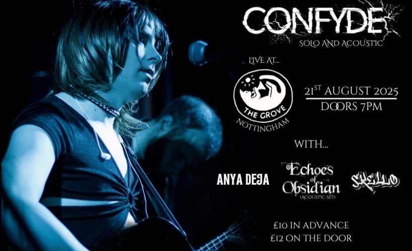 Confyde (acoustic)  at The Grove, Nottingham