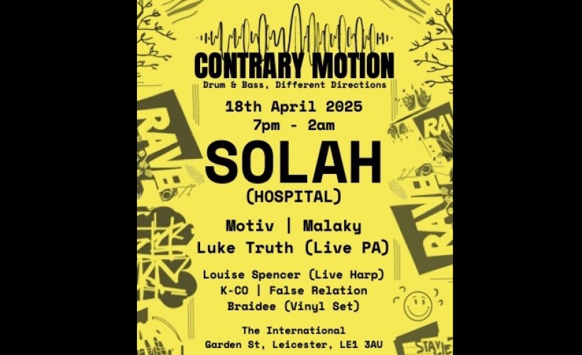 Contrary Motion D&B: SOLAH  Tickets