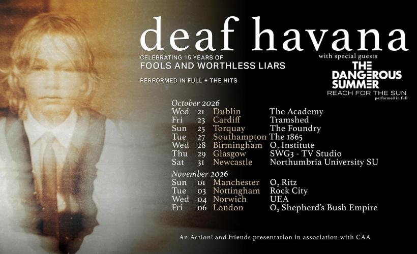 Deaf Havana - Fools & Worthless Liars + More  at O2 Institute Birmingham, Birmingham