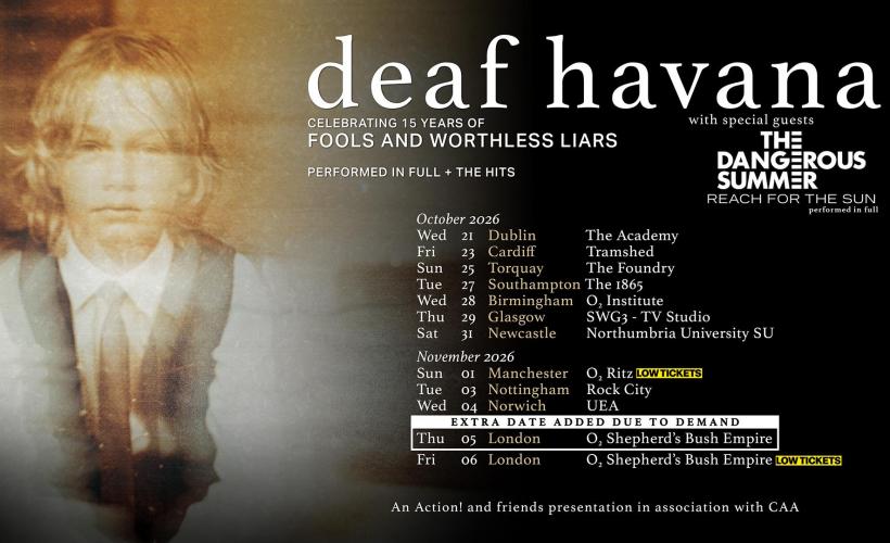 Deaf Havana - Fools & Worthless Liars + More tickets