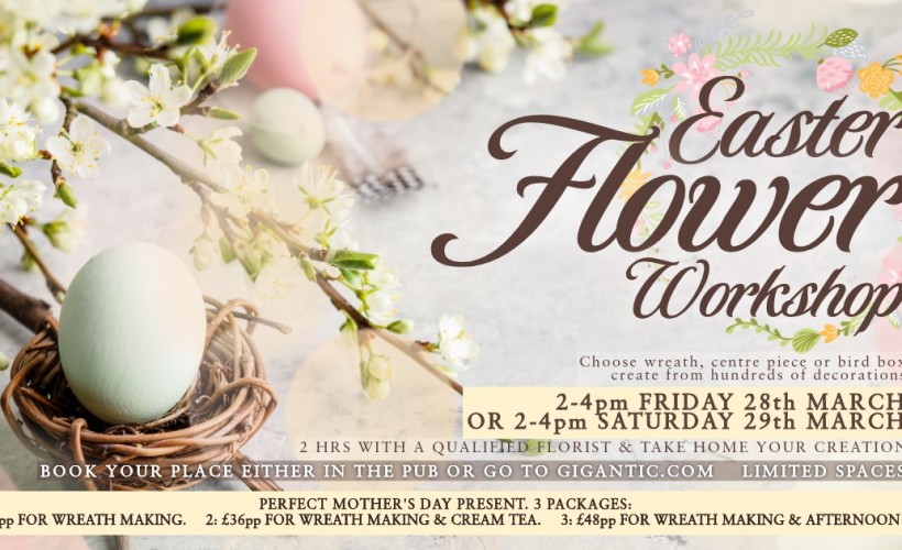 Easter Flower Workshop  at The Black Horse, Leicester
