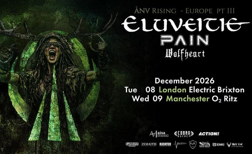 ELUVEITIE - ÀNV RISING - EUROPE Pt. III  at O2 Ritz, Manchester