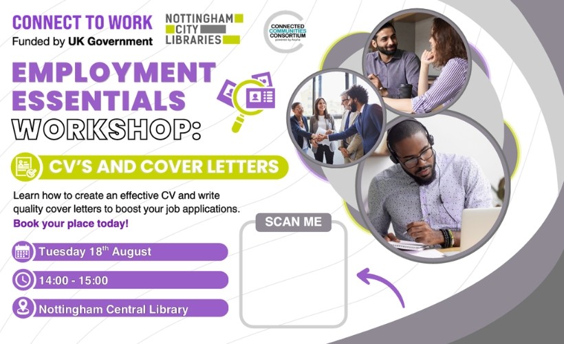 Employment Essentials Workshop  at Nottingham Central Library, Nottingham