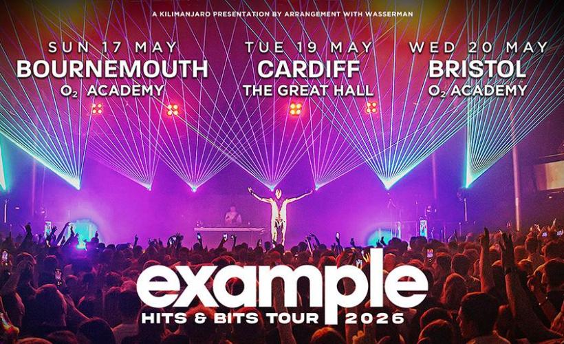Example  at The Great Hall, Cardiff Students’ Union, Cardiff