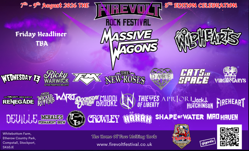 Firevolt Rock Festival 2026  at Whitebottom Farm, Stockport
