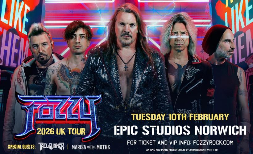 Fozzy  at Epic Studios, Norwich