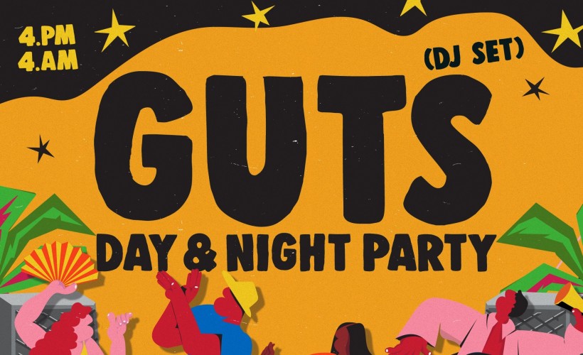 GUTS Day & Night Party with Esa, Flamingods, My Analog Journal  at The Colour Factory, London