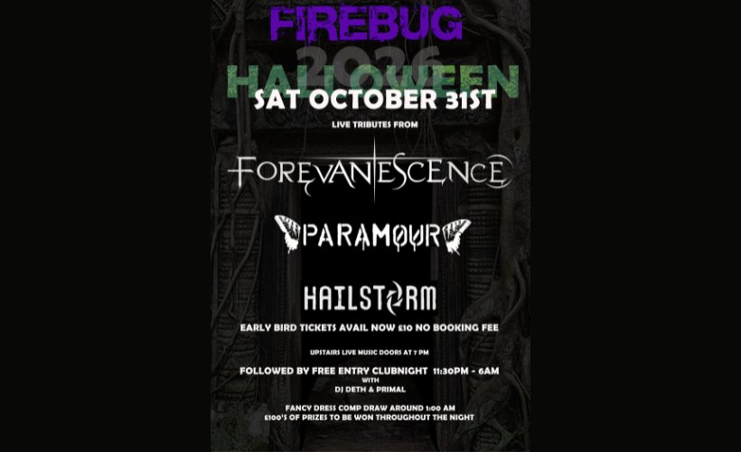 Halloween Tribute Night  at Firebug, Leicester