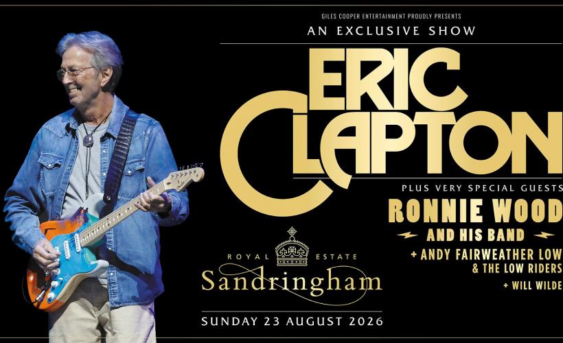 HERITAGE LIVE FESTIVAL 2026 - ERIC CLAPTON   at Royal Sandringham Estate, King's Lynn