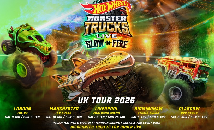 Hot Wheels Monster Trucks Live: Glow-N-Fire  at The O2 Arena, London