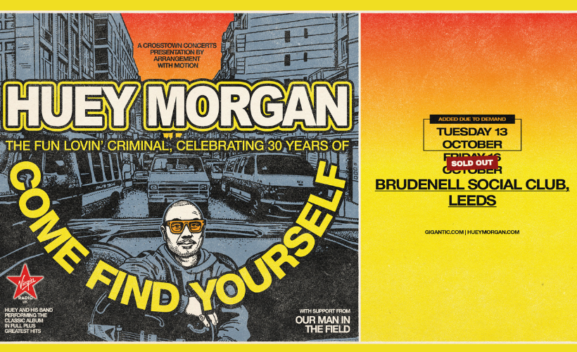 Huey Morgan, The Fun Lovin’ Criminal: 2026 Autumn Tour  at Brudenell Social Club, Leeds