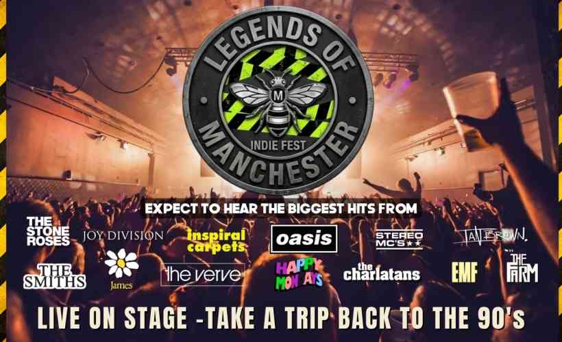 LEGENDS OF MANCHESTER INDIE FEST  at Sin City, Swansea