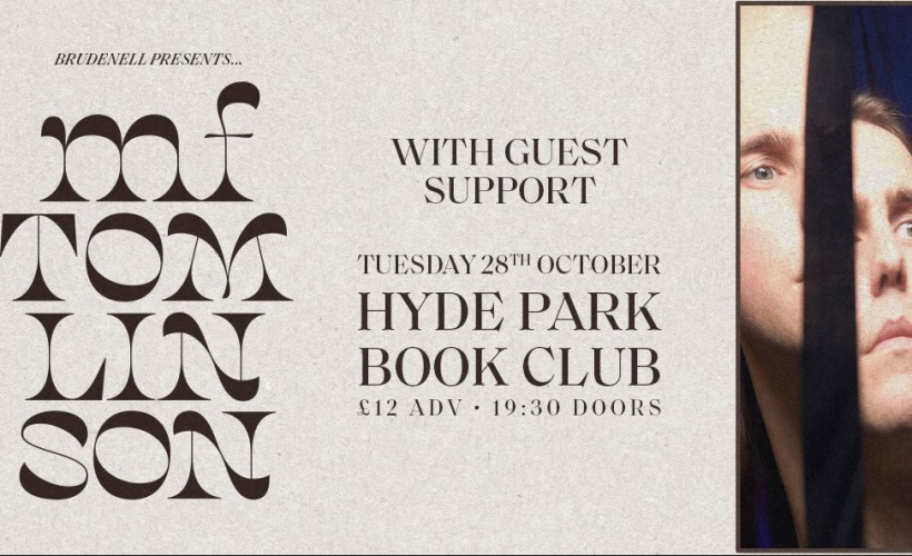 MF Tomlinson  at Hyde Park Book Club, Leeds