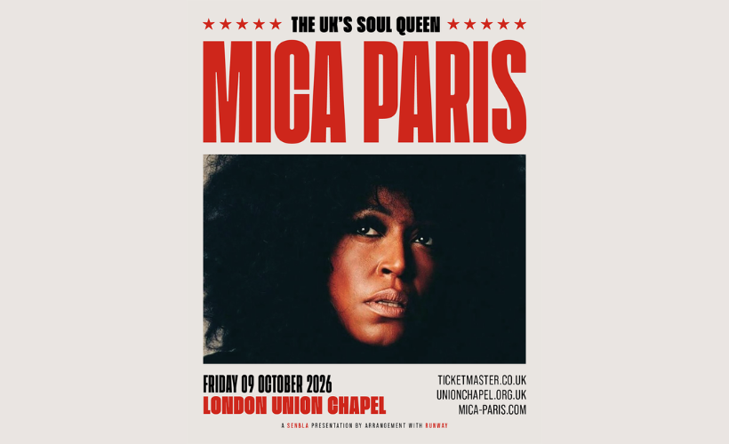 Mica Paris Tickets - Union Chapel, London - 09/10/2026 18:30