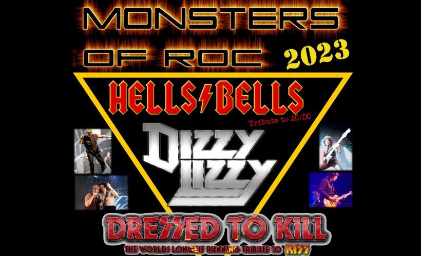 Monsters of Rock - Hells Bells, Dizzy Lizzy & Dressed to Kill  at Chepstow Castle, Chepstow