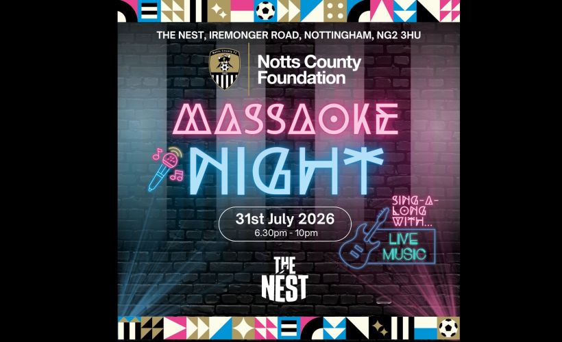 Notts County Foundation Massaoke tickets