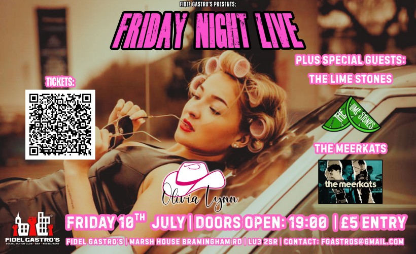 Olivia Lynn  at Fidel Gastro's Social Club, Luton