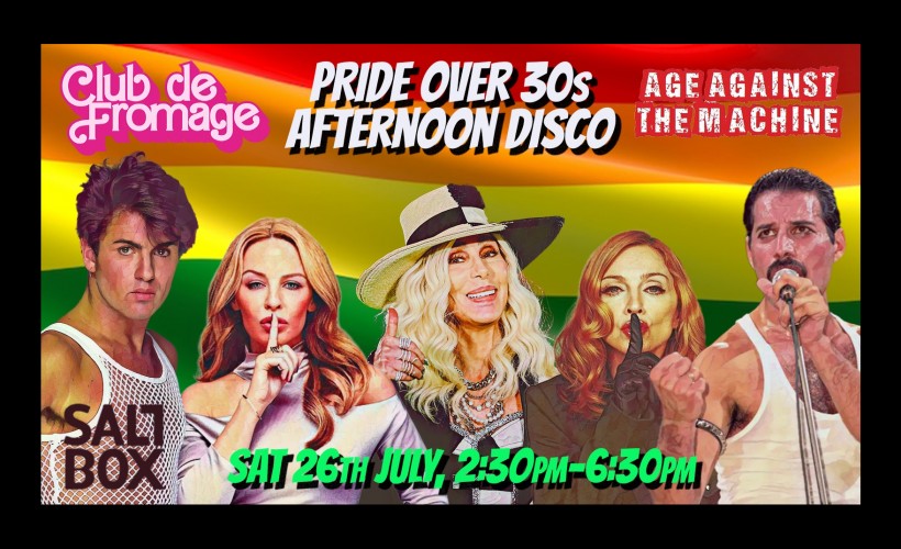 Pride Over 30s Afternoon Disco, 2:30pm-6:30pm  at Saltbox, Nottingham