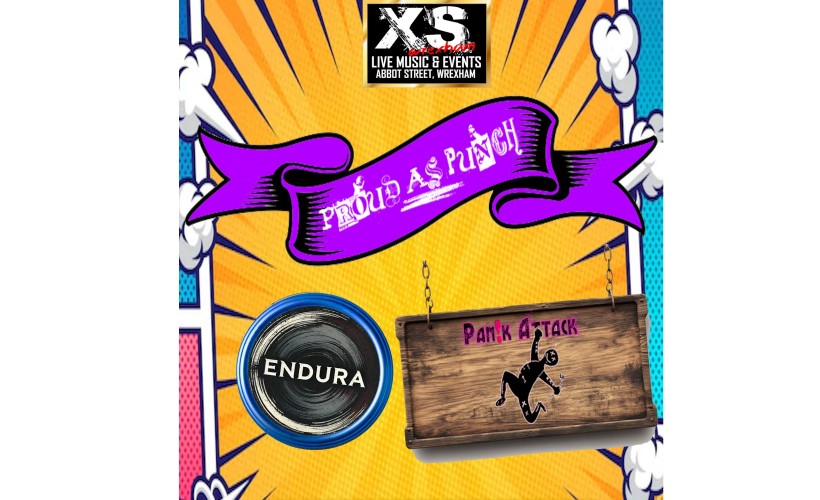 Proud As Punch, Endura, Panik Attack at XS wrexham  at XS Wrexham (Above Penny Black), Wrexham