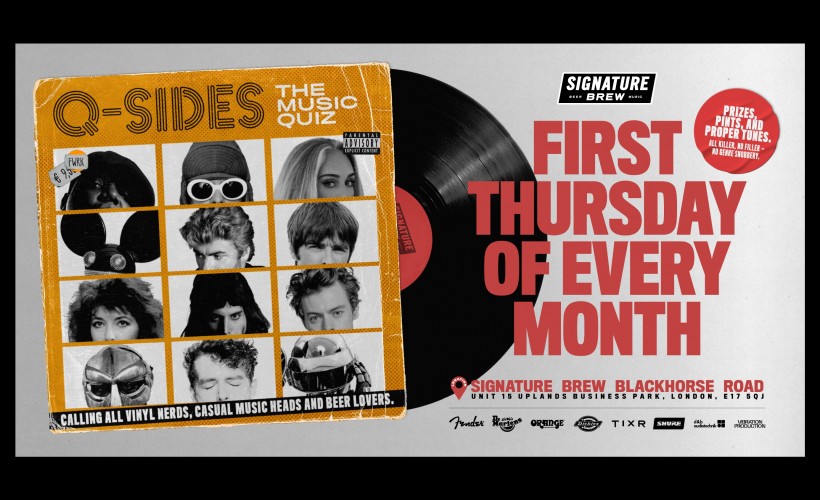 Q-SIDES: The Music Quiz  at Signature Brew Blackhorse Road, London 