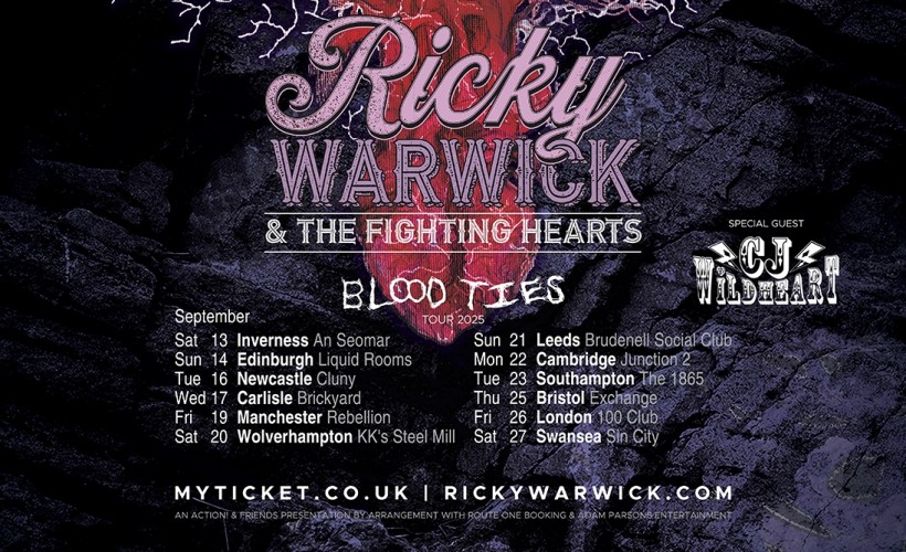 Ricky Warwick & The Fighting Hearts	 tickets