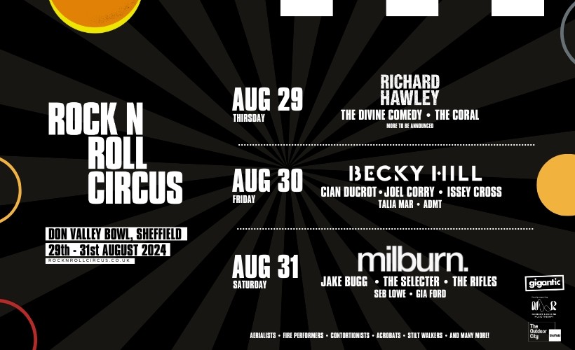 Rock N Roll Circus - 3 Day Ticket  at Don Valley Bowl, Sheffield