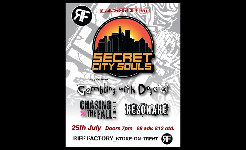Secret City Souls  at Riff Factory, Stoke On Trent