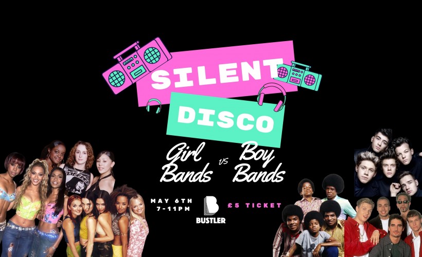 Silent Disco Girl Bands vs Boy Bands  at Bustler Street Food Market, Derby
