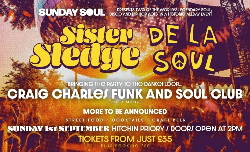 Sister Sledge - Hitchin Priory Summer Series tickets