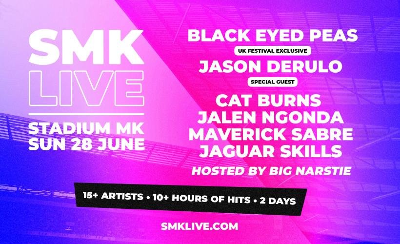 SMK Live Presents - Black Eyed Peas, Jason Derulo & More  at Stadium MK, Milton Keynes