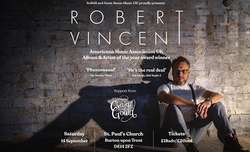 Sonic Boom Festival - Robert Vincent: Live at St Paul’s Church (support from Craig Gould) tickets