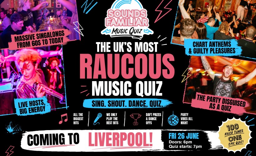 Sounds Familiar Music Quiz - Liverpool  at Arts Club Liverpool, Liverpool