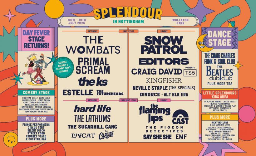 Splendour Festival 2026  at Wollaton Hall, Nottingham