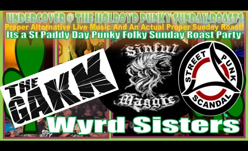 St Pats Day Undercover Punky Sunday Roasts at Suburbs The Holroyd (With an actual Sunday Roast)  tickets