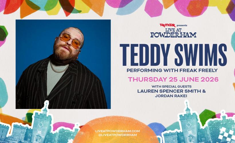 Teddy Swims performing with Freak Freely  at Powderham Castle, Exeter